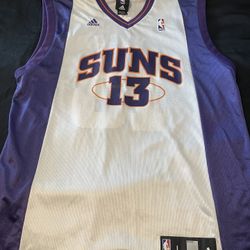 Vintage Authentic Steve Nash Phoenix Suns Basketball Jersey Made By Adidas In Excellent Condition - Size L