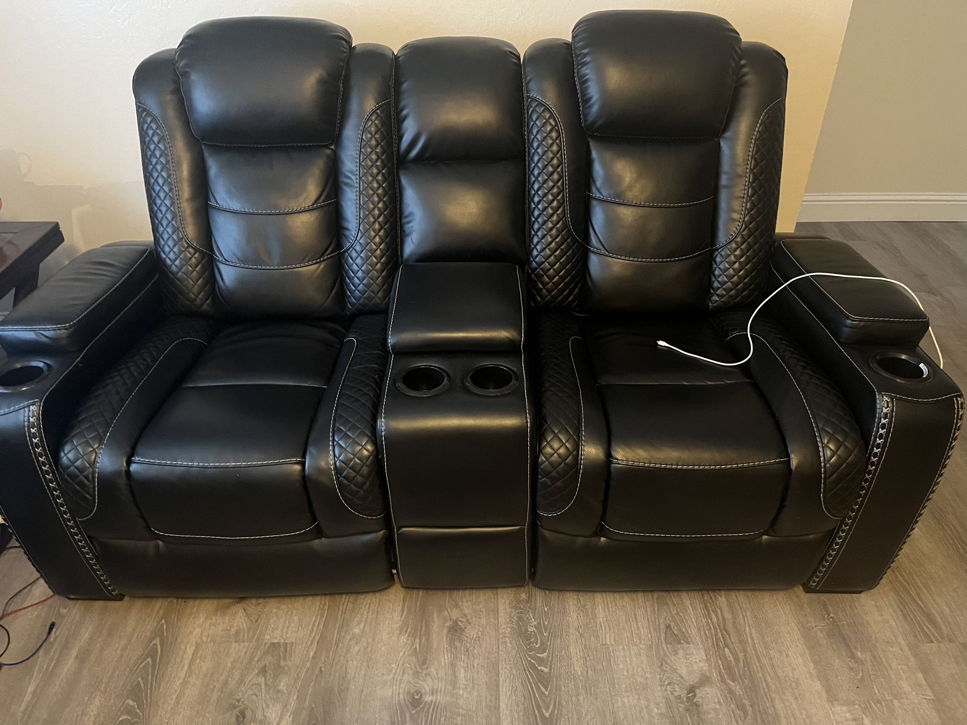 Theater room couch