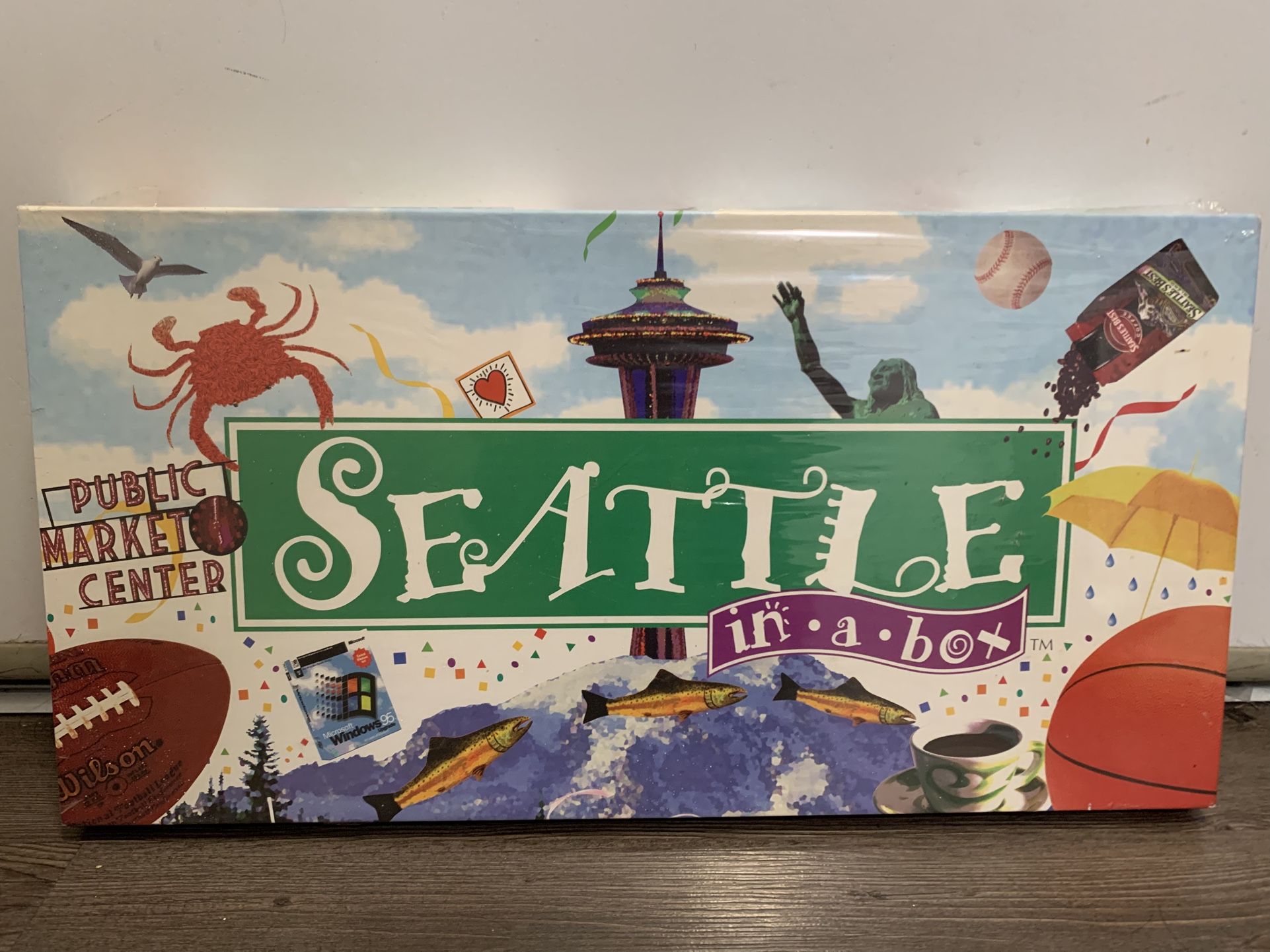 Vintage Seattle Monopoly In Original Packaging