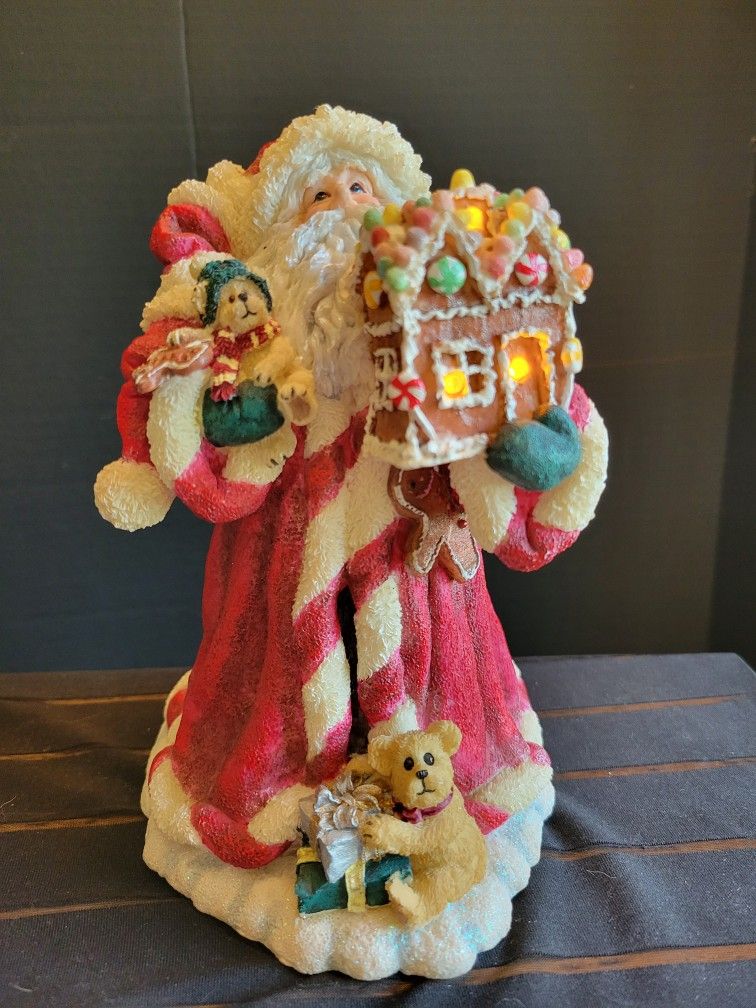 Vintage 2003 Boyds J&T Imaginations Peppermint Nick 8" Lighted Figurine #733203