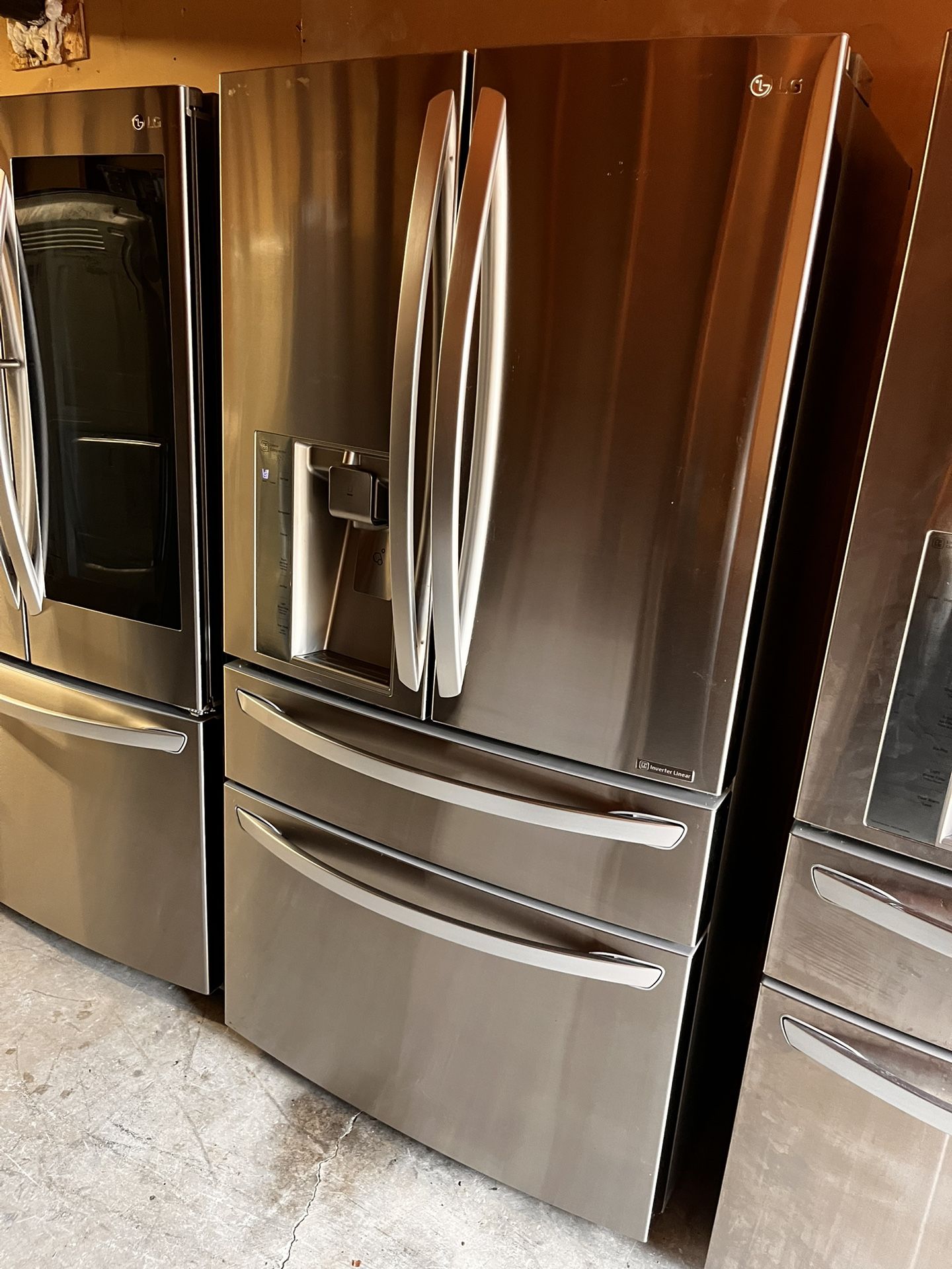 LG 4 Door Counter Depth Stainless Steel Refrigerator