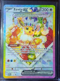 Pokémon TCG Eevee EX 174 Prismatic Evolutions Black Star Promo Card