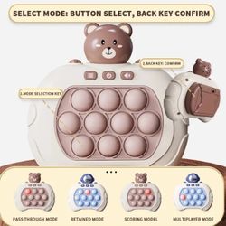Pop Quick Push Bubbles Game Machine Kids Cartoon Fun Whac-A-Mole Squeezing Toys Anti Stress Sensory Bubble Pop Fidget Toy Gifts