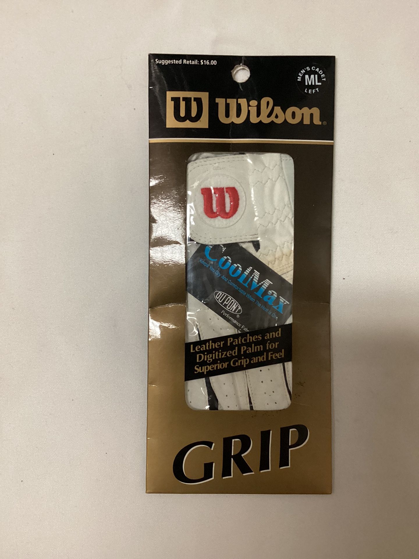 Men’s WILSON  leather golf glove… Size ML (left)