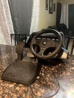 Gaming steering wheel and pedal
