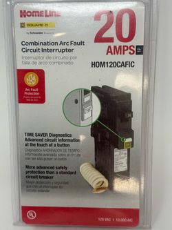 Square D HomeLine 20A AFCI Circuit Breaker HOM120CAFIC