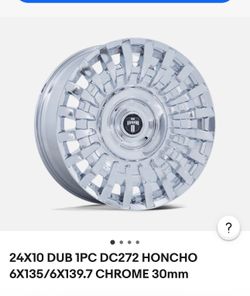 24” CHROME DUB Honcho wheels w/ 305-35-24 tire packages