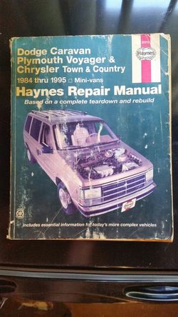 Haynes automotive repair manual minivans