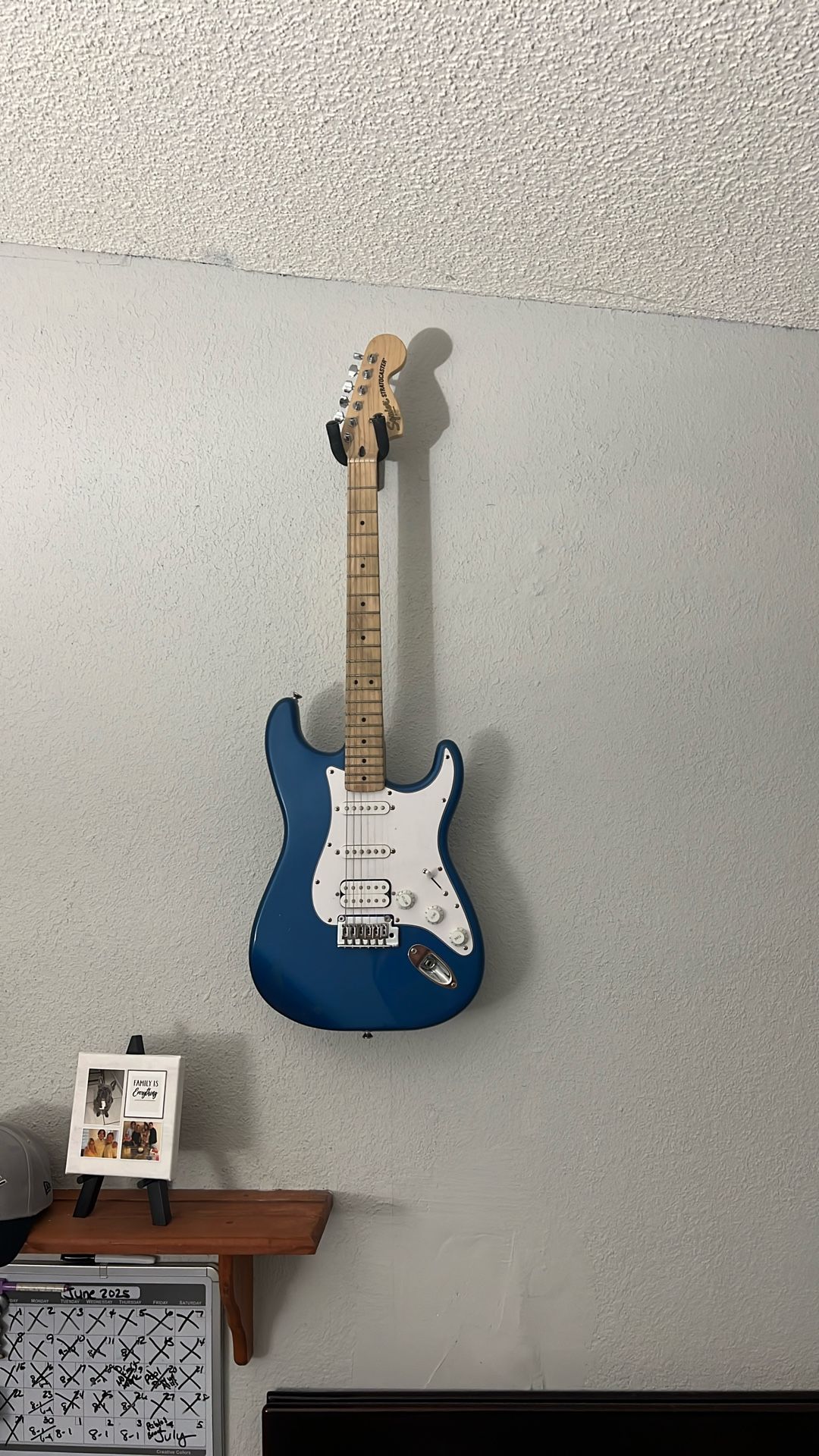 Guitar, with case and cords