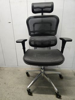 Black Mesh Ergonomic Office Chair with Headrest