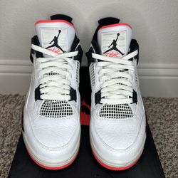 Size 10.5 - Jordan 4 Retro Pale Citron, Bright Crimson 2019