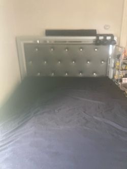 Grey queen bed set