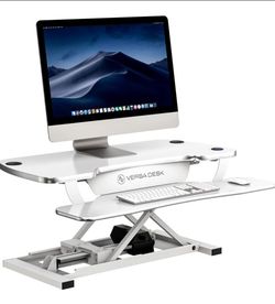 Stand or Sit VERSADESK PowerPro 36 Inch Electric Standing Desk Converter – Push-Button Height Adjustable
