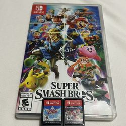 Super Smash Bros Ultimate Mario Kart 8 Zelda Skyward Sword Nintendo Switch 