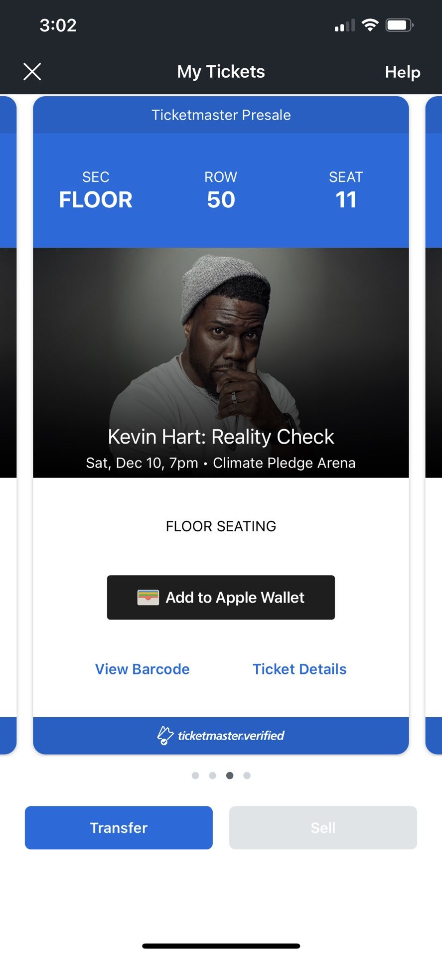Kevin Hart Floor Seats 12/10 Climate Pledge Reality Check