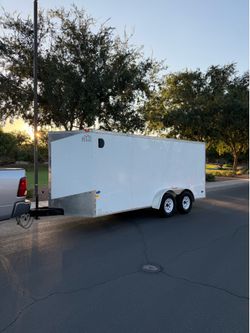 2012 MTI Enclosed trailer 16x7
