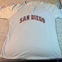 Tony Gwynn Henley Jersey Shirt- XL