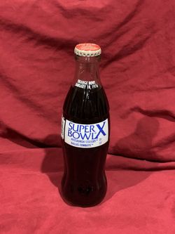 Coca-Cola Classic collector bottle. Super Bowl X. 1994 Edition.