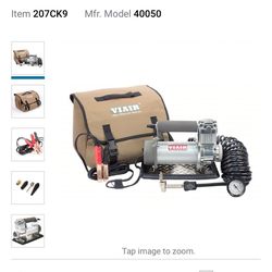 VIAIR CORPORATION Portable Air Compressor: Quiet, Oil Free, Tankless, 0.24 hp, 1.41 cfm @ 90 psi