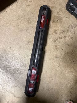 Husky 1/2 Inch Drive Torque Wrench (50lbs-250lbs) + 6 point impact socket Set