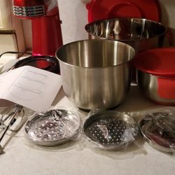 Dash Stand Mixer with 1 Bowl - Option To Purchase 3 Bowls Belwares Bowls With Lids & inserts separately 