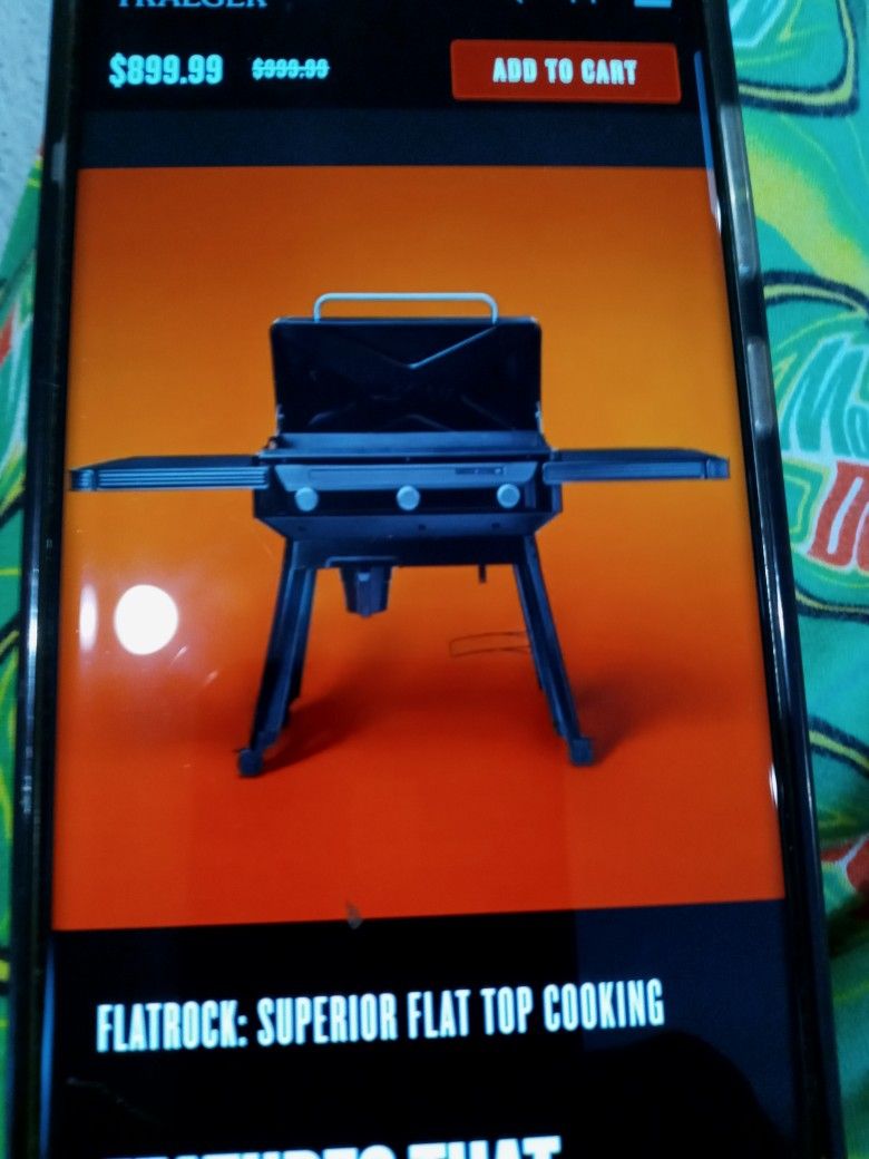 Treager Flatrock flattop propane electric 3 Burner grill brand new