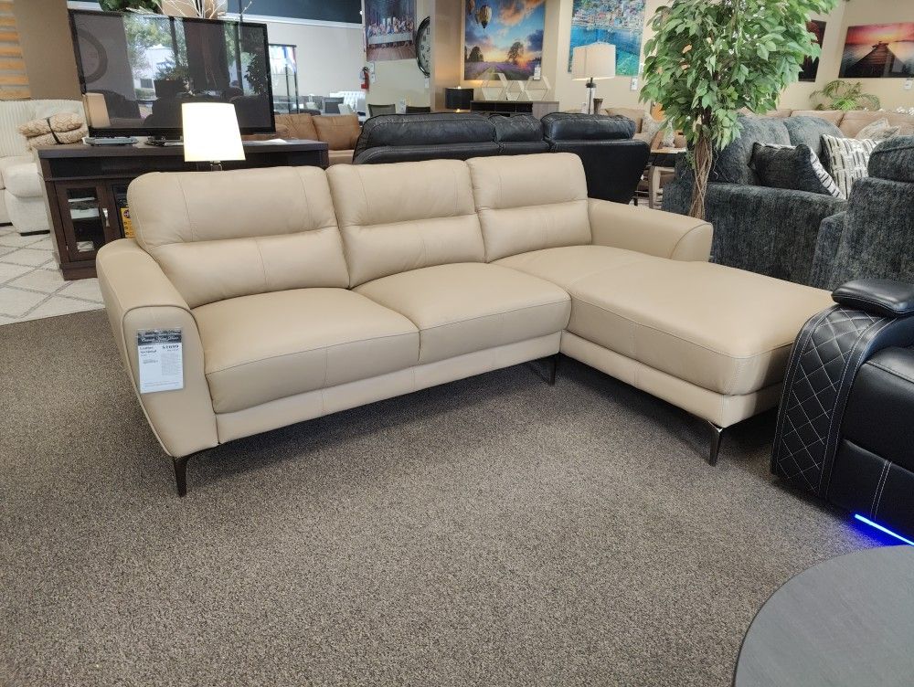 Brand New Genuine Leather Sofa Sectional Couch