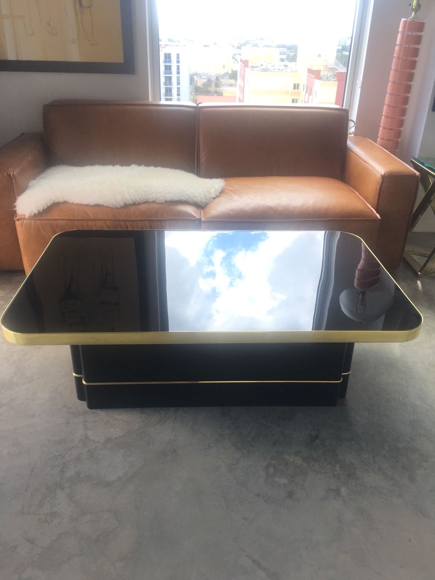 Coffee Table Black and Gold