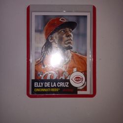 ELLY DE LA CRUZ TOPPS LIVING SET ROOKIE BASEBALL CARD 2024