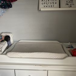 Wood Top Counter Baby Changing Station (includes Cushion)