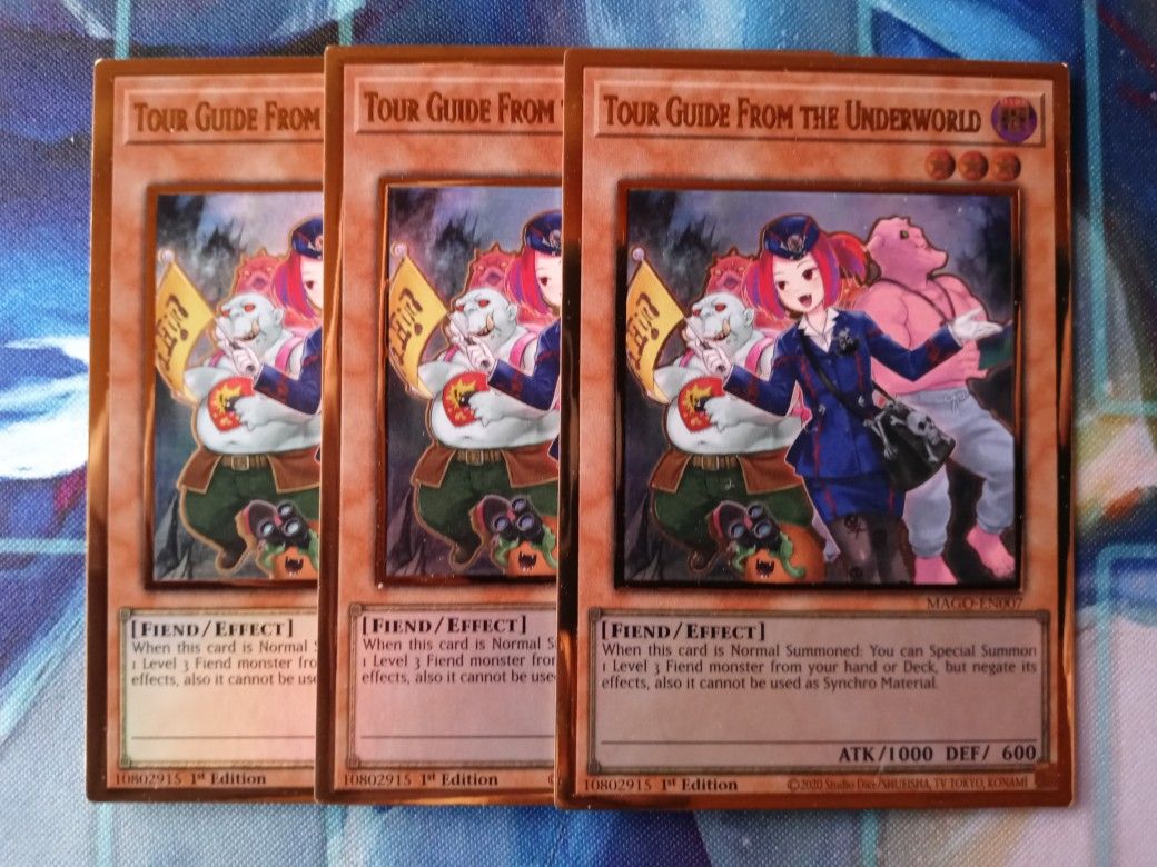 Yugioh Tour Guide From The Underworld Premium Gold Rare Holo (Alternate Art) Mint Condition $2 Each