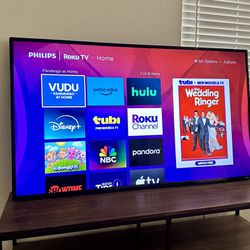 Like New Phillips Roku Smart TV 4k UHD 65” 2024/Check My Offers😉