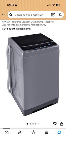 Portable in home laundry washer