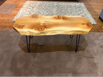 Entryway bench/ coffee table made with cedar wood