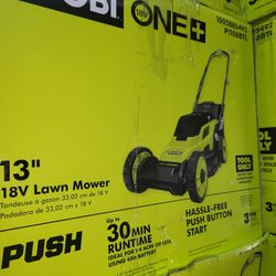RYOBI
ONE+ 18V 13 in. Cordless Battery Walk Behind Push Lawn Mower Tool Only No Battery Or Charger New