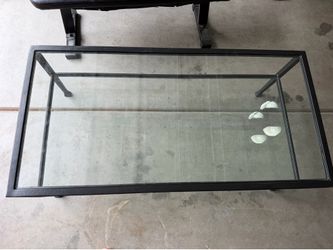Metal and Glass Coffee Table 4ft x 2ft Great condition!!