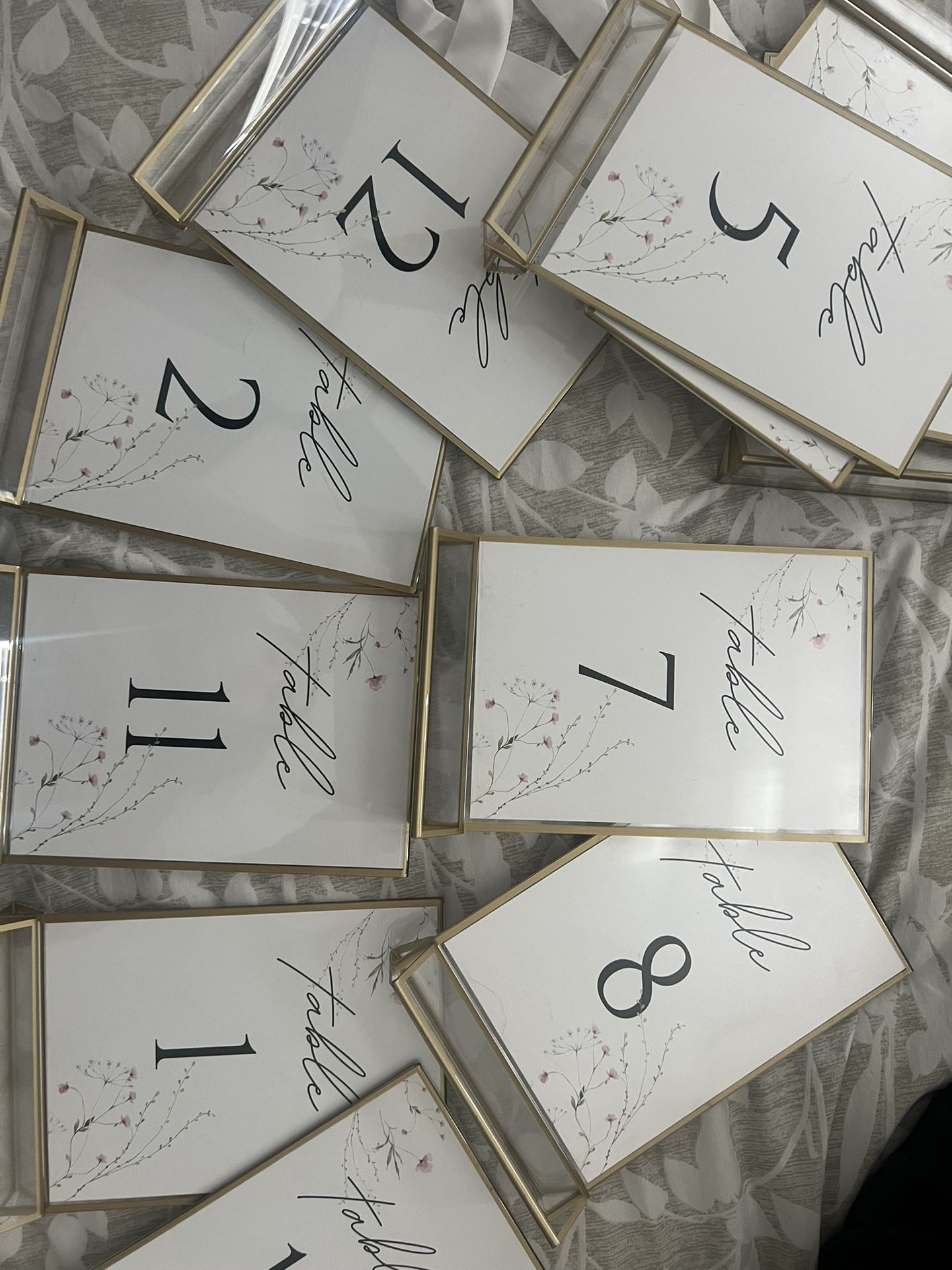 Table number frames
