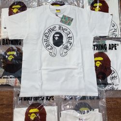 White Bape Chrome Hearts Tee