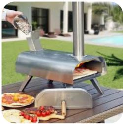 New ! Outdoor pellet pizza oven with pizza peel