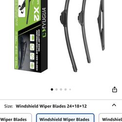 Wiper Blade Replacement for Sportage 2011-2016, Windshield Wiper Blades 24"+18" With Rear Wiper 12" (Set of 3) U/J HOOK, Double Sided Rubber Strips an