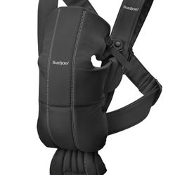 NEW BabyBjörn Baby Carrier Mini, Cotton, Black 