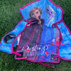 Frozen Kids Folding Chair Like New! 