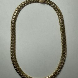 omega/cuban Link Style Chain 