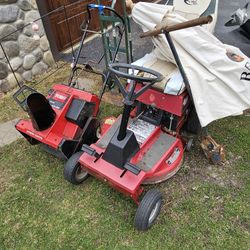 Riding Mower, Snowblower,  Hand Cart, Umbrella 