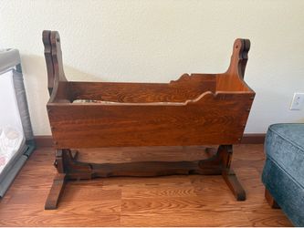 Vintage Handmade Baby Cradle