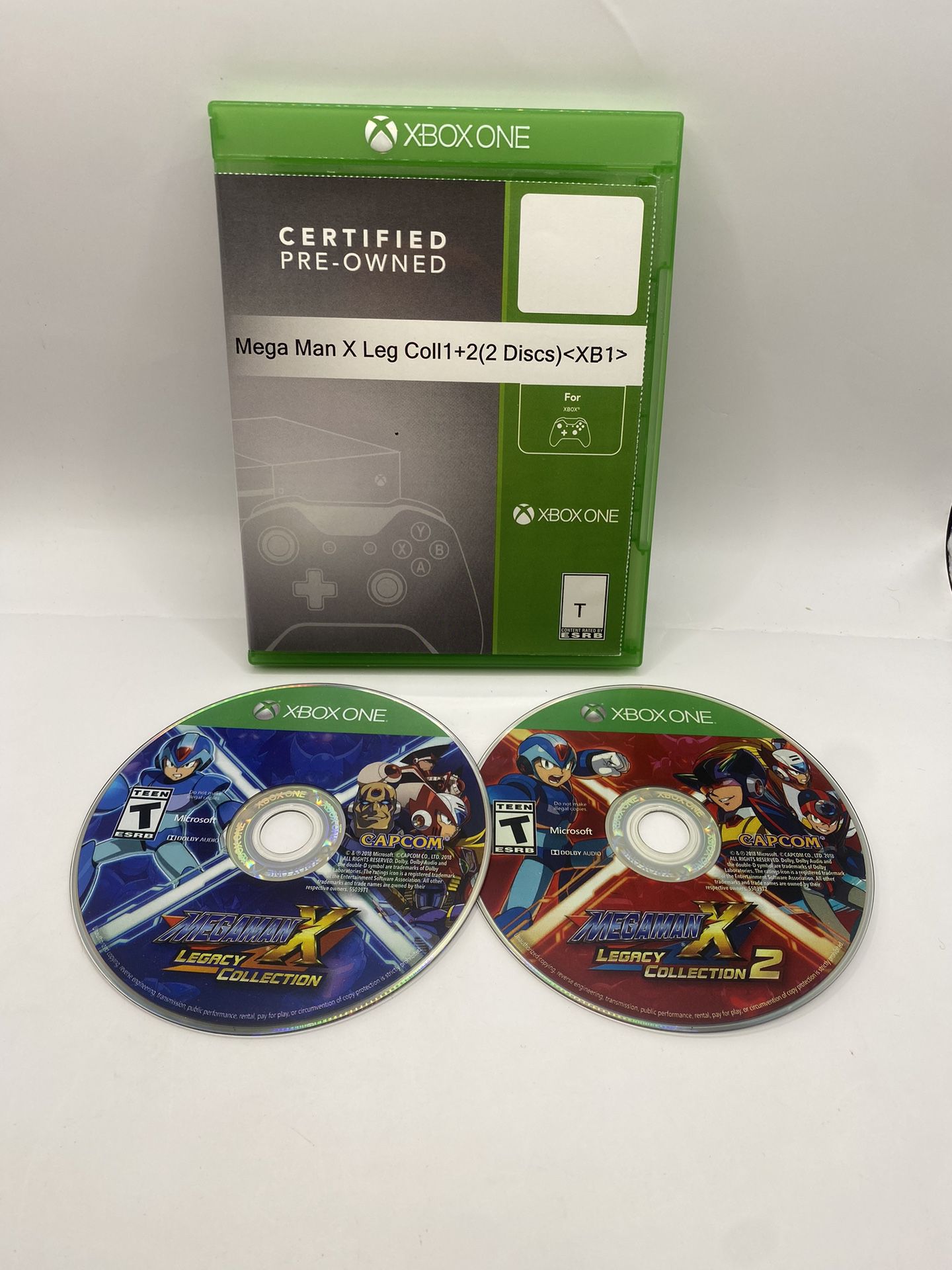 Mega Man X Legacy Collection 1+2 Xbox One - Disc Only Tested Authentic no Manual