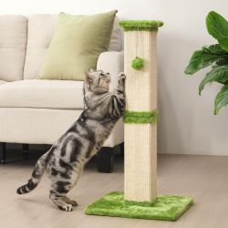 Heavy Duty Cat Scratching Post with Hanging Ball Size 32" Tall New Condition