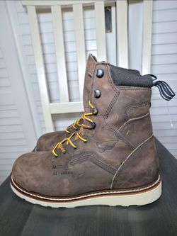Red Wing DynaForce 8-inch Waterproof Safety Toe Work Boots Men's Size 10.5 D READ DESCRIPTION