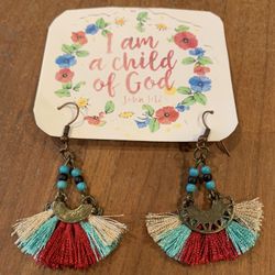 TASSEL MULTICOLOR EARRINGS 