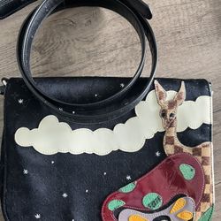 Louis Vuitton Vintage Monogram Conte De Fees Shoulder Bag Giraffe Satin